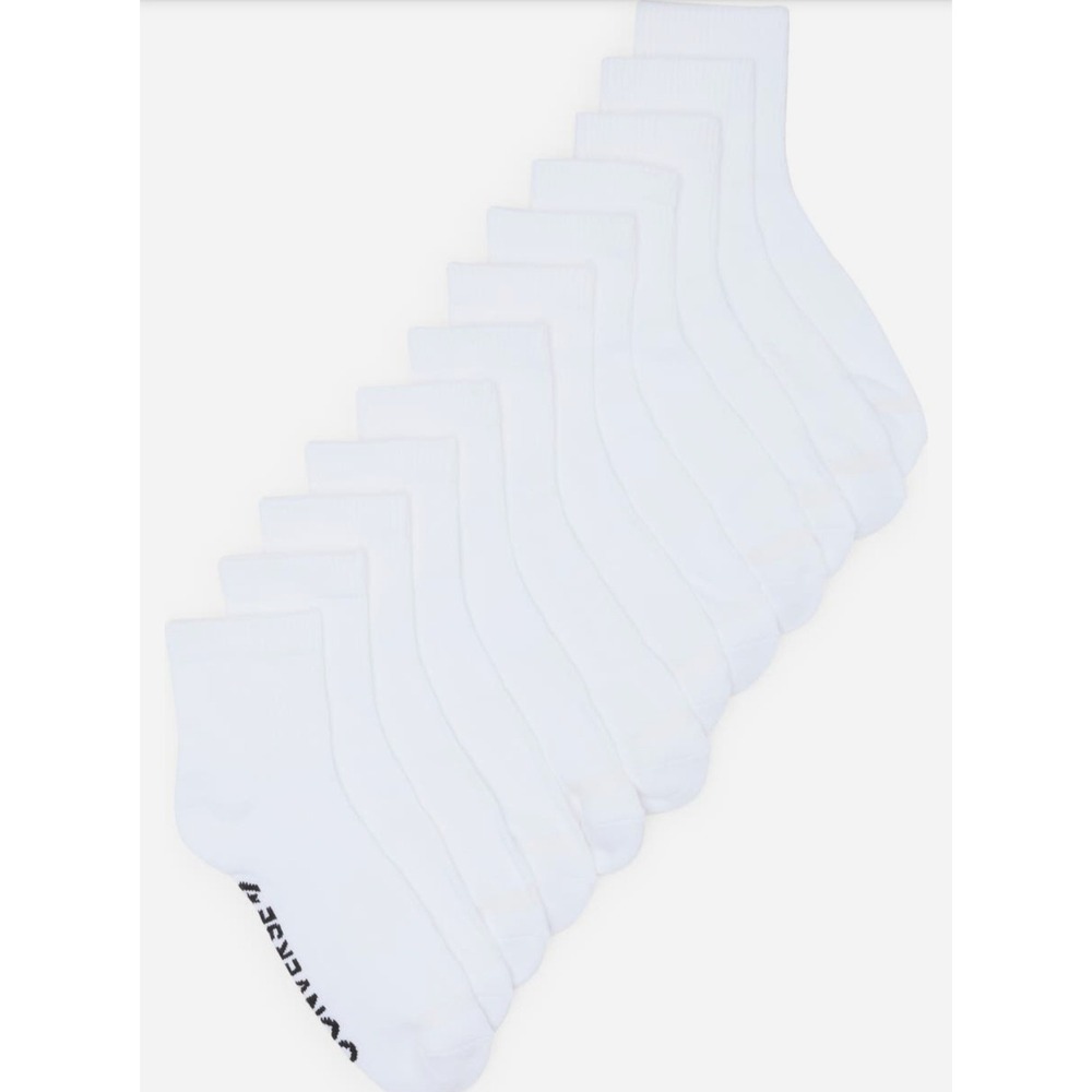 Converse 6-PK Cushioned Ankle Socks - White